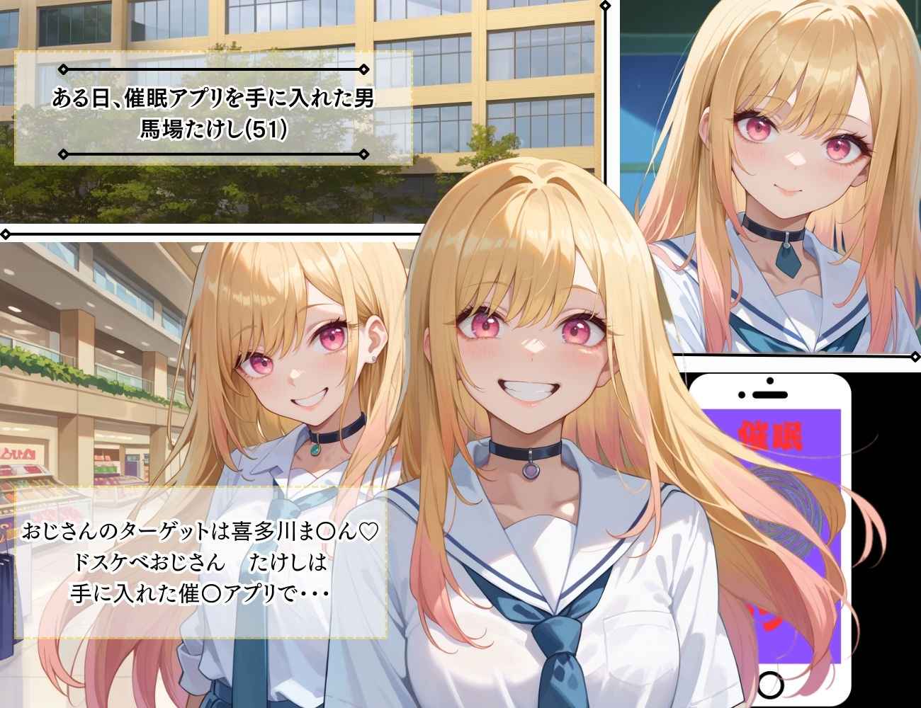催●おじさんに嵌められた喜多川ま〇ん【着せ恋｜海夢】＜くりきんとん＞エロ漫画・同人誌無料_漫画画像２